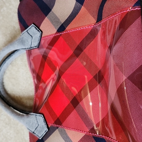 Vivienne Westwood Red and Gray Plaid Tote Bag - Picture 11 of 16